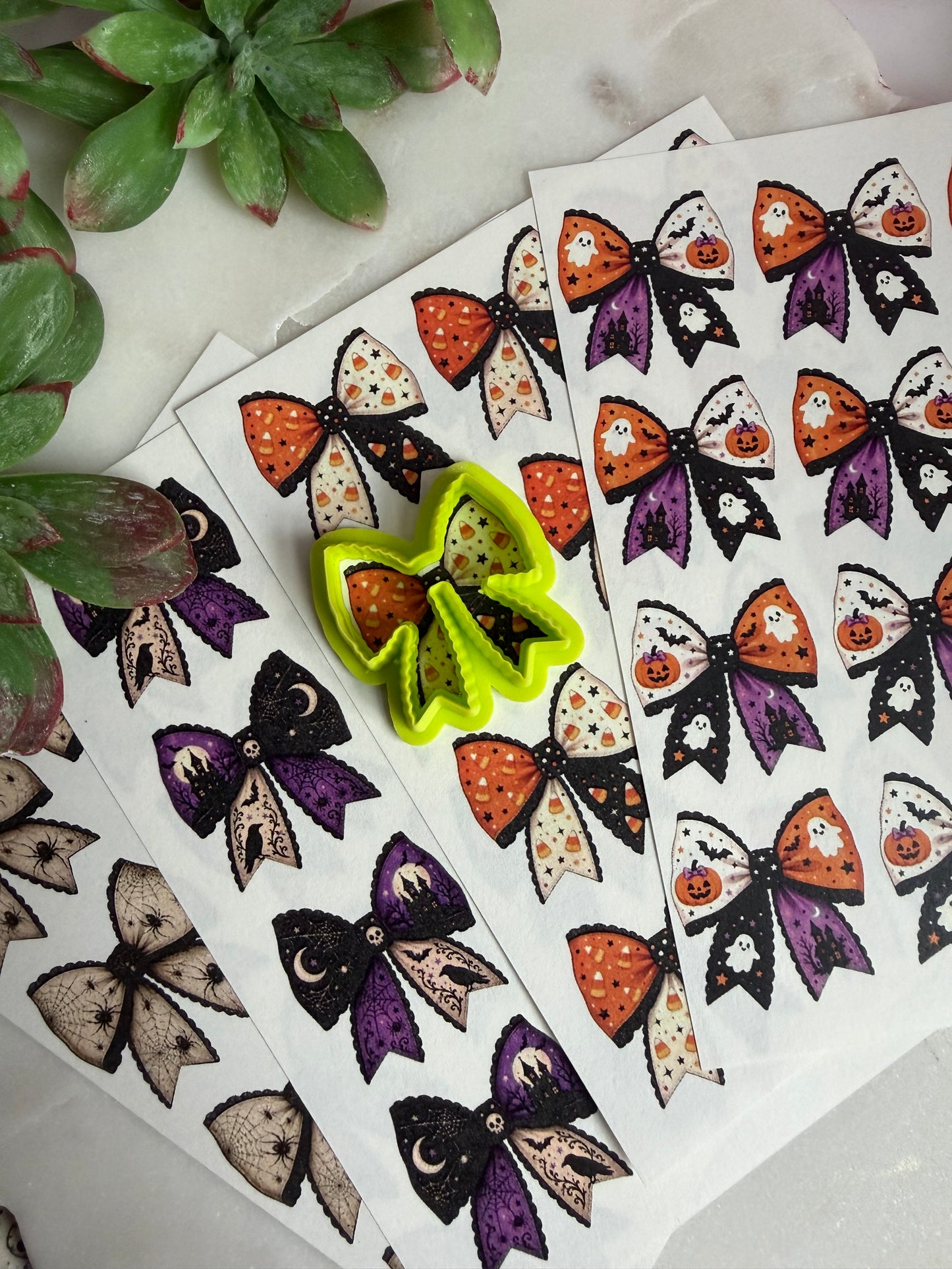 Halloween Bow Transfers & Cutter