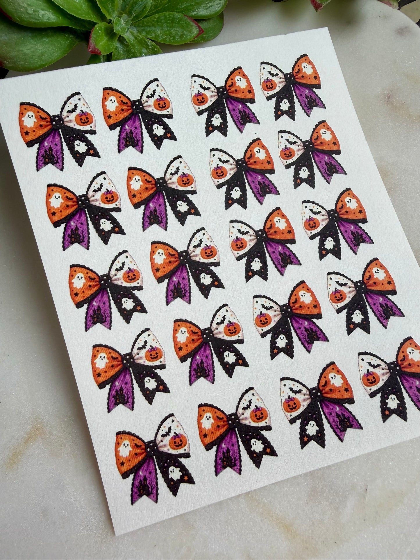 Halloween Bow Transfers & Cutter