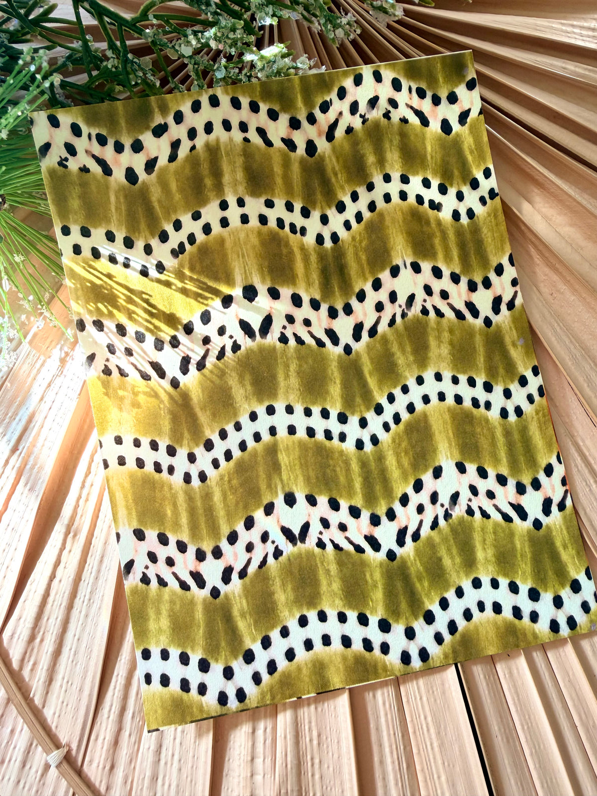 Kiwi Spotty Stripe Transfer Paper