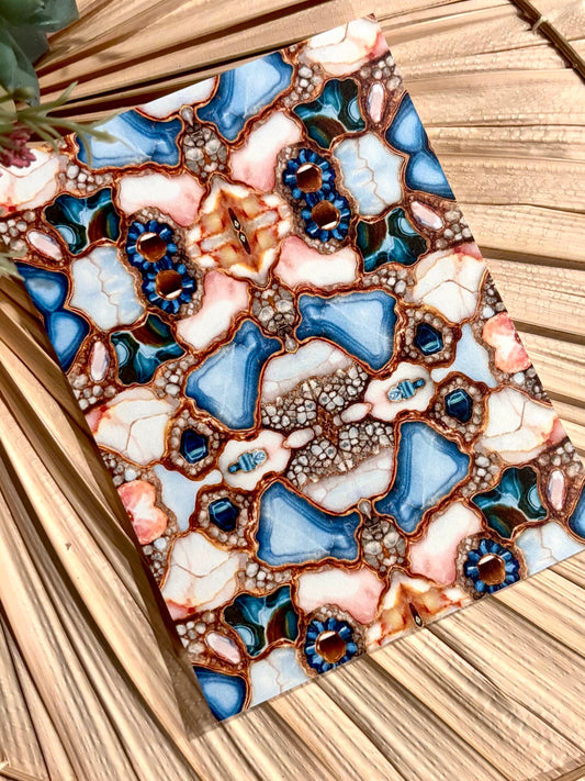 Sapphire Kaleidoscope Transfer Paper