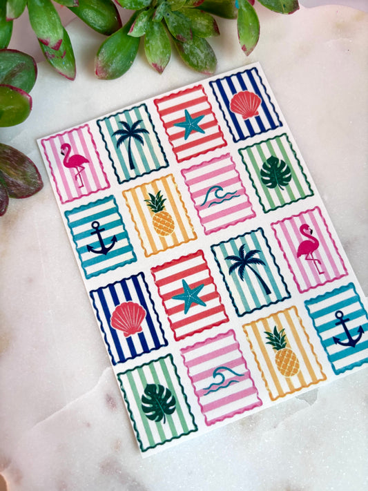 Preppy Beach Transfer Papers