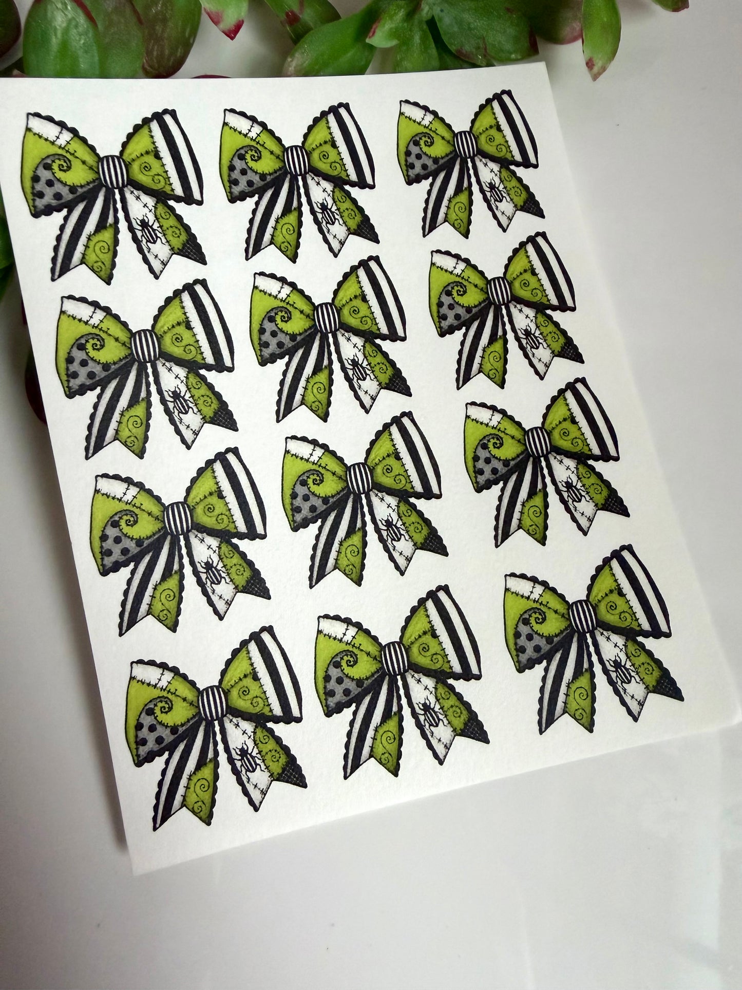 Nightmare Bow Transfer Papers