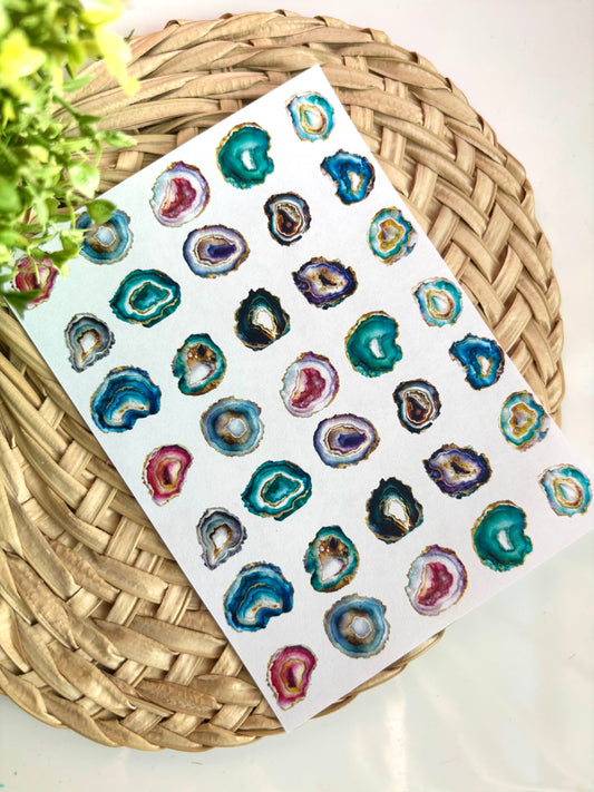 Geode Charm Transfer Paper