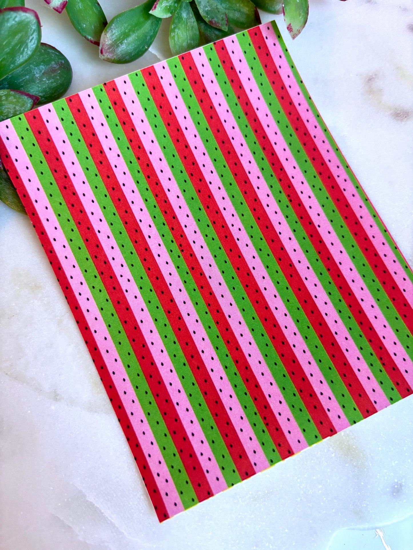 Watermelon Stripe Transfer Paper