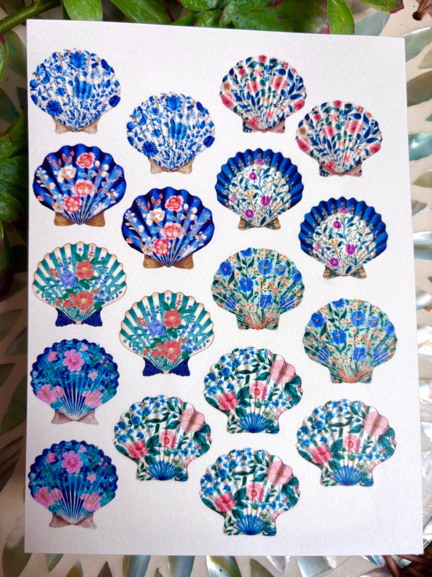 Floral Shell Cutter & Transfer Paper