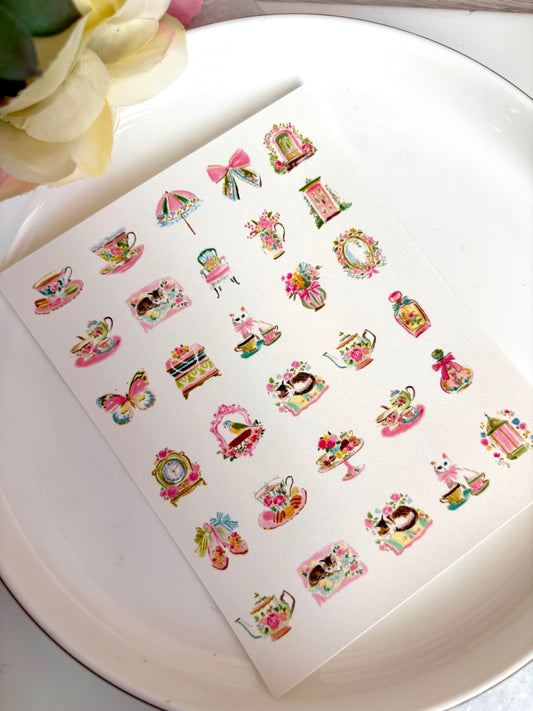 Coquette Tea Party Charm Paper