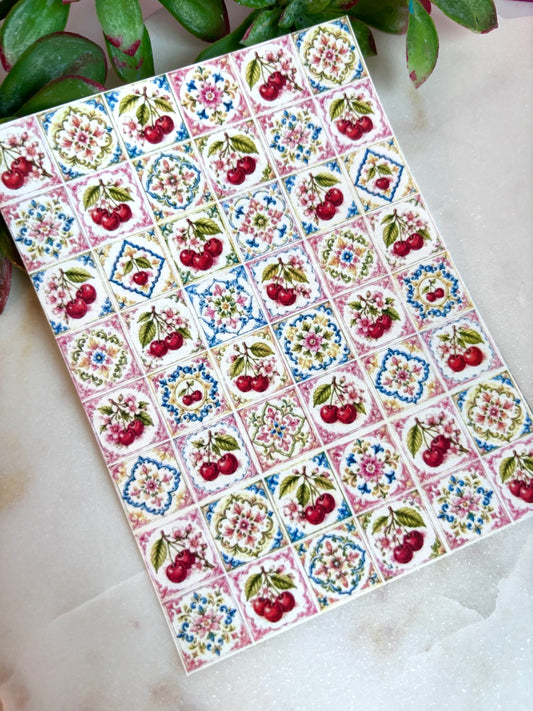 Cherry Tile Transfer Paper