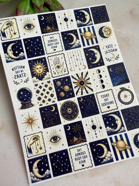 Celestial Tile Transfer Paper