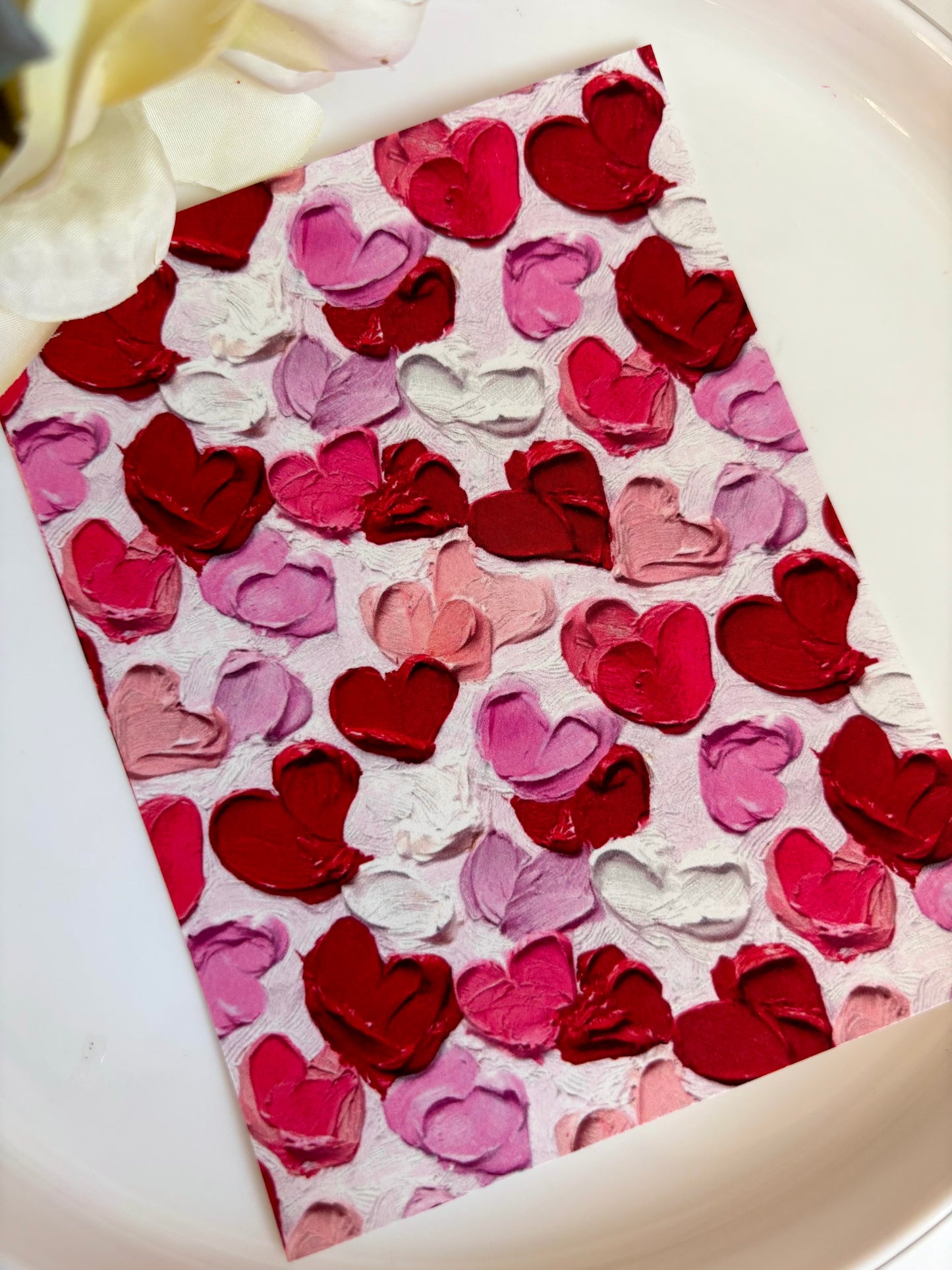 Heart Cluster Impasto Transfer Paper