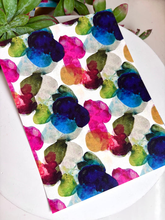 Watercolor Cluster Transfer Paper