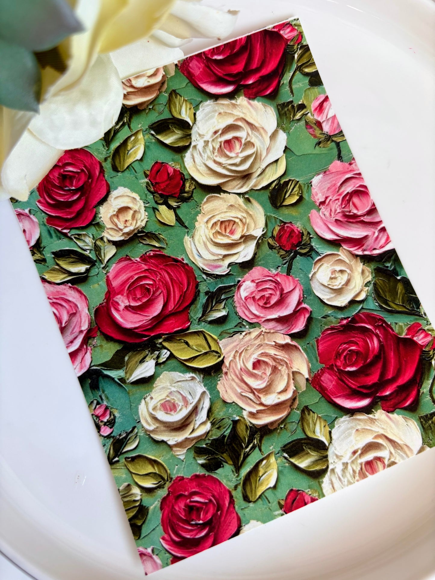 Roses Impasto Transfer Paper