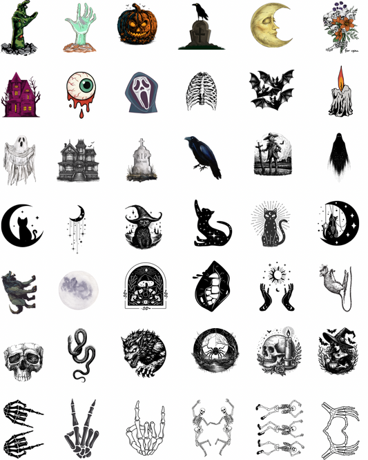 Classic Halloween Charms Transfer Paper