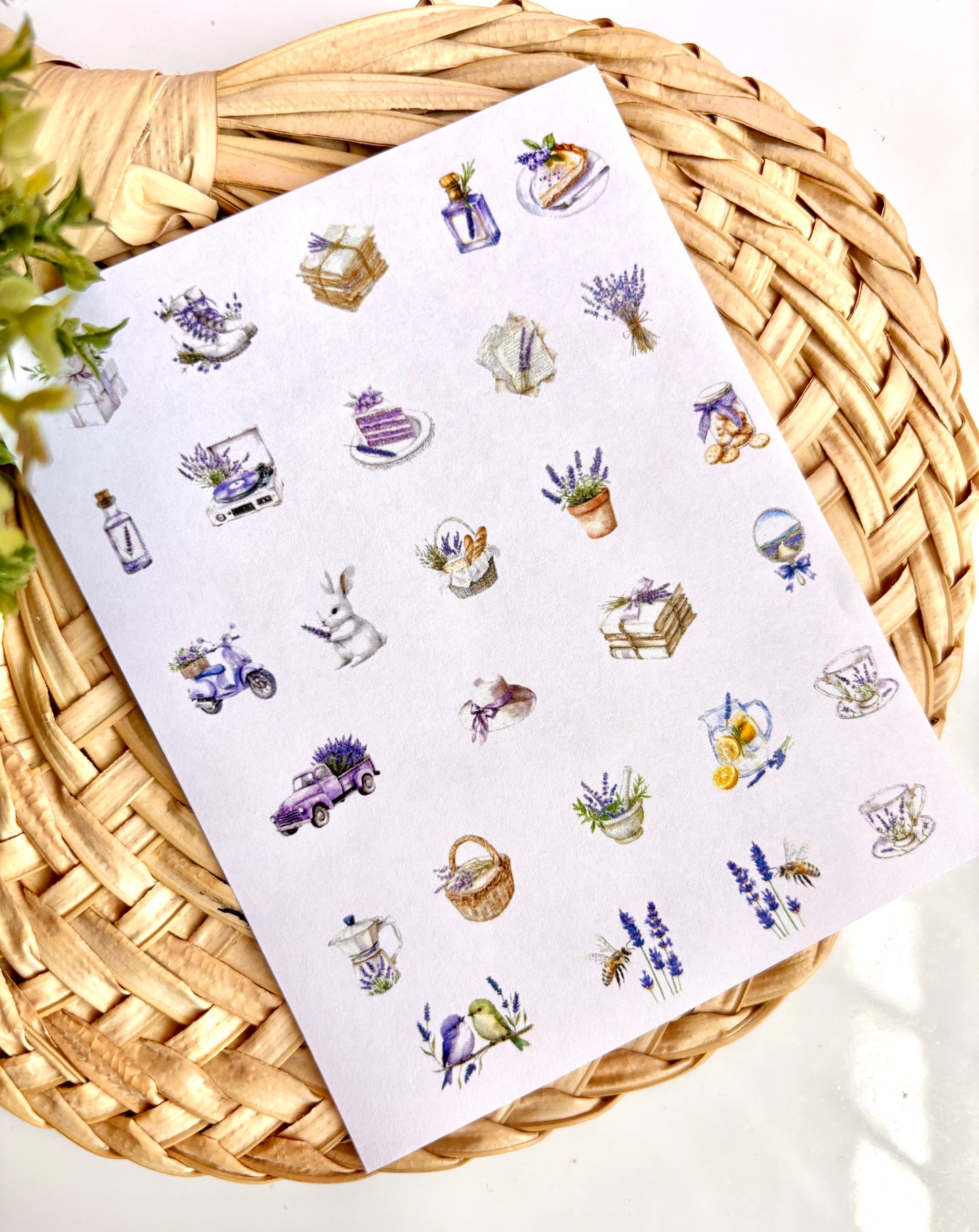 Lavender Charms A Transfer Paper