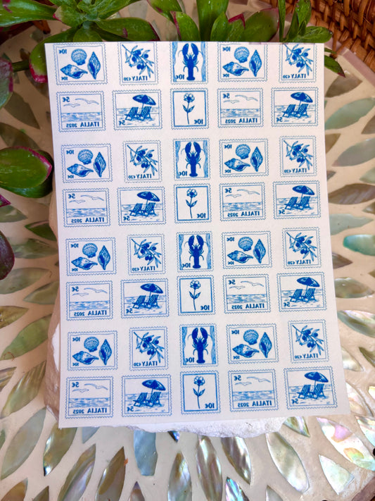 Coastal Stamp Transfer Paper