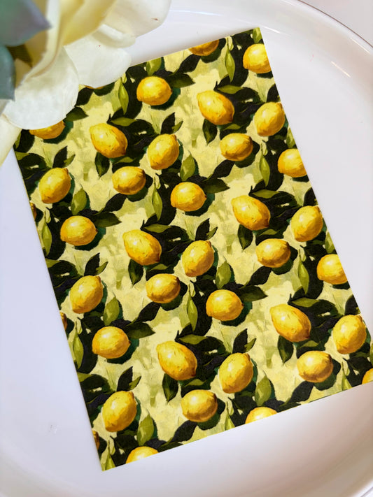 Lemon Oil Paint Transfer Paper