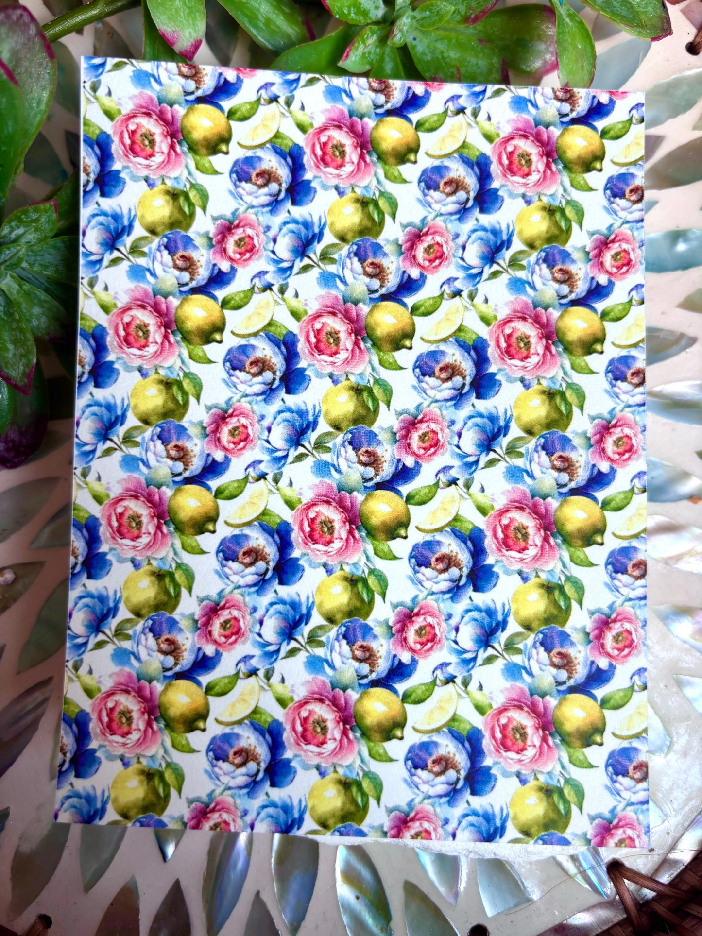 Citrus Bloom Transfer Paper