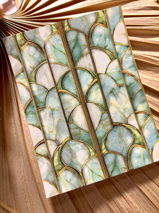 Mint Marble SG Transfer Paper