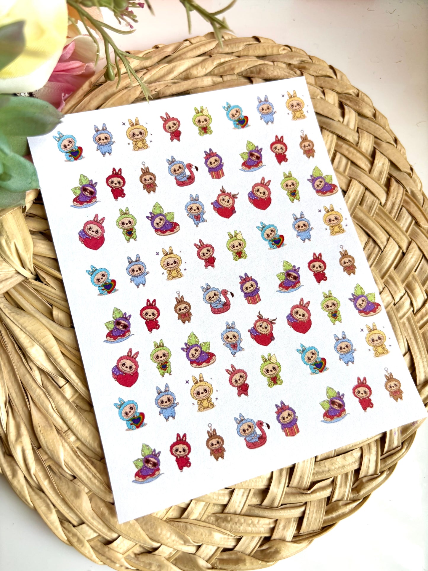 Labubu Charms Transfer Paper
