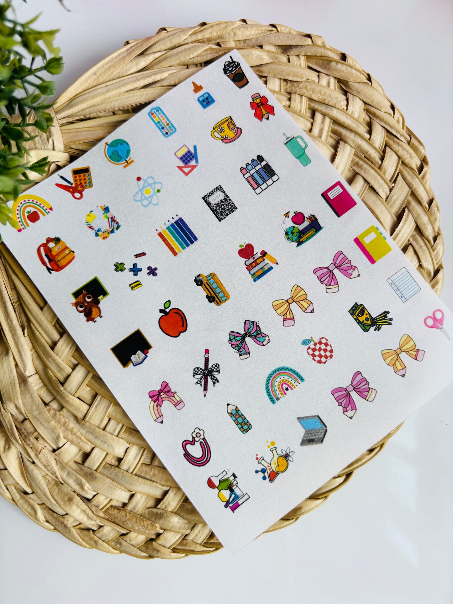 Teacher Time Charms Transfer Paper