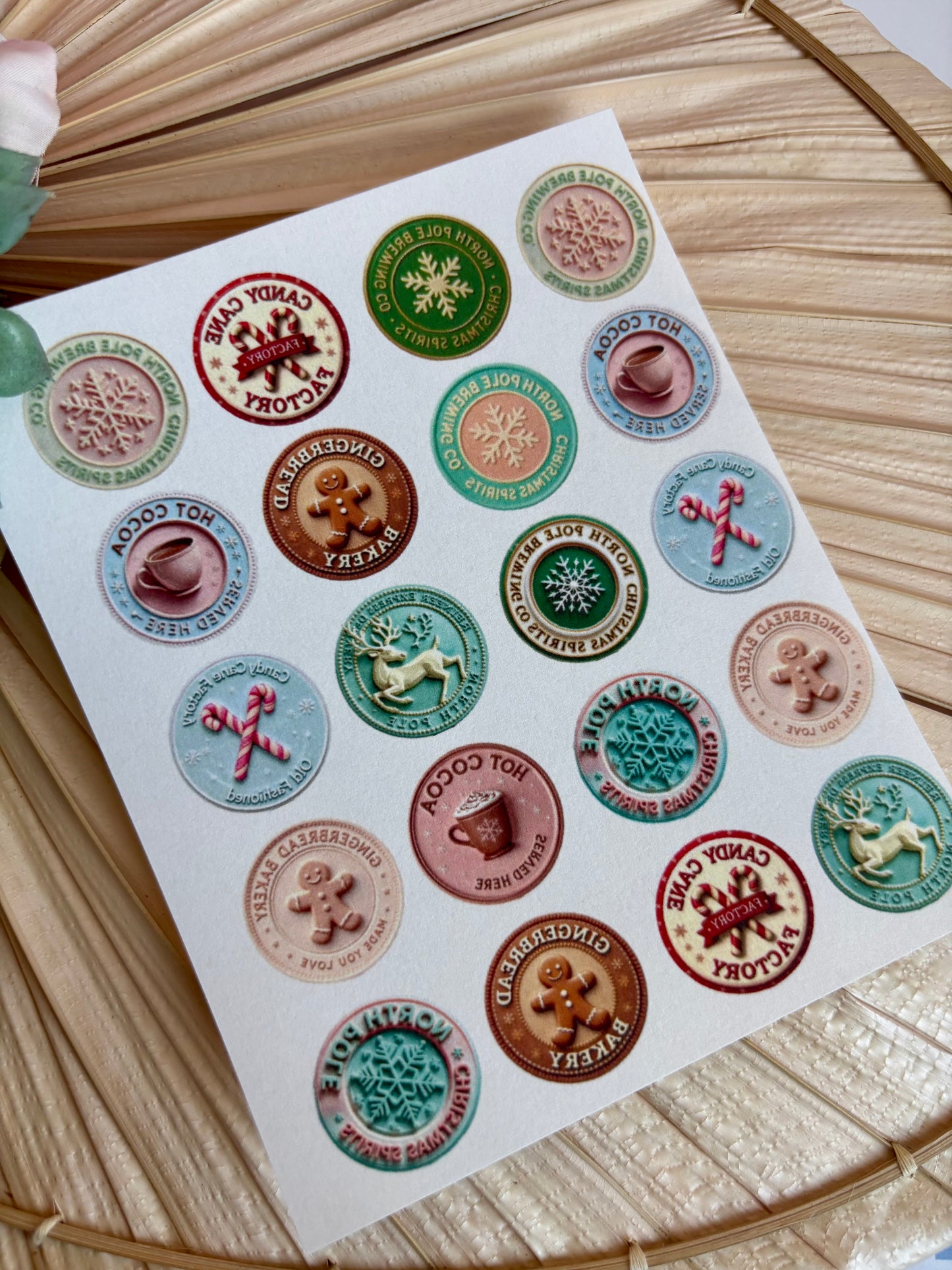 Wax Xmas Seal Charms Transfer Paper