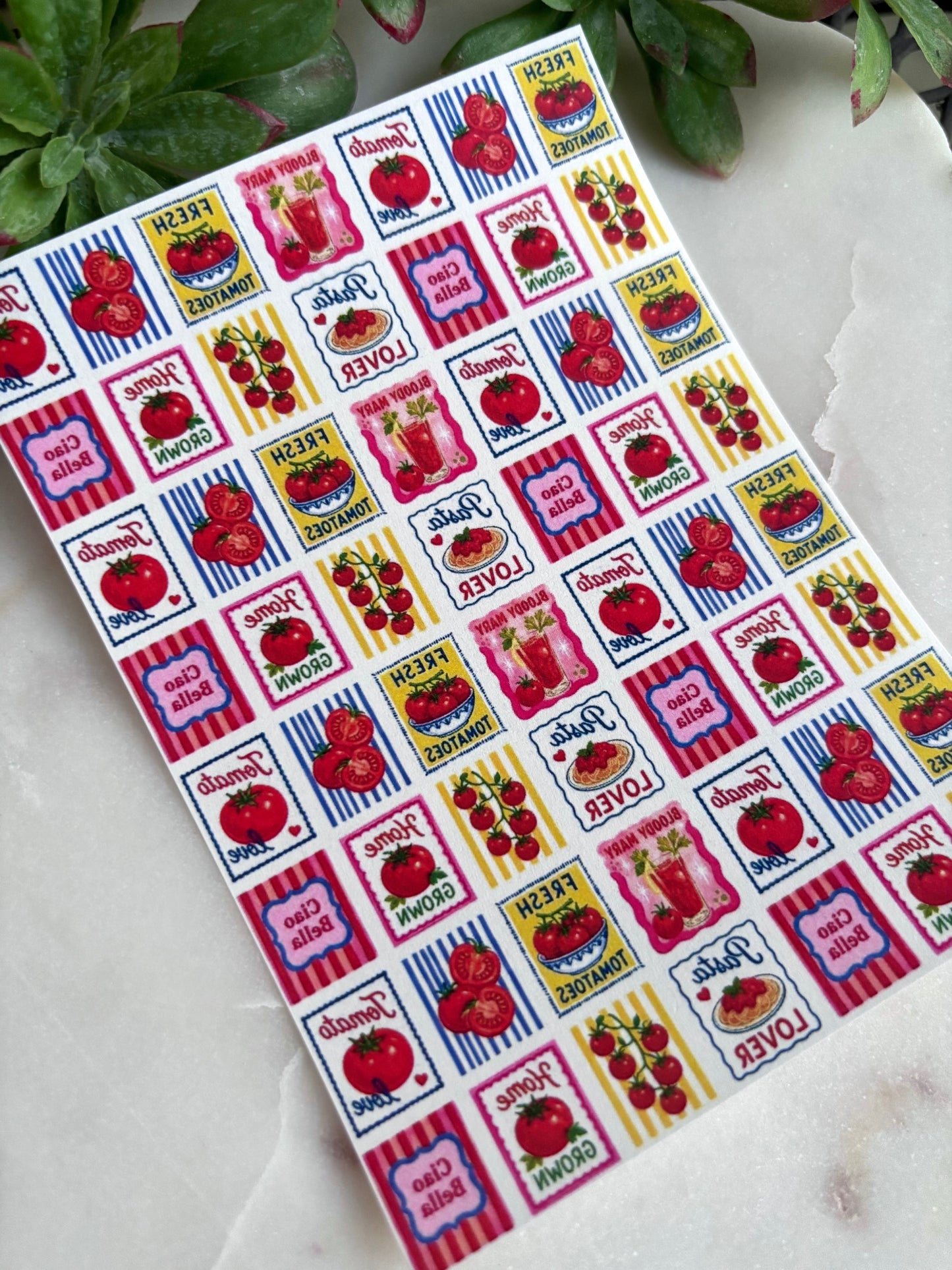 Tomato Tile Transfer Paper