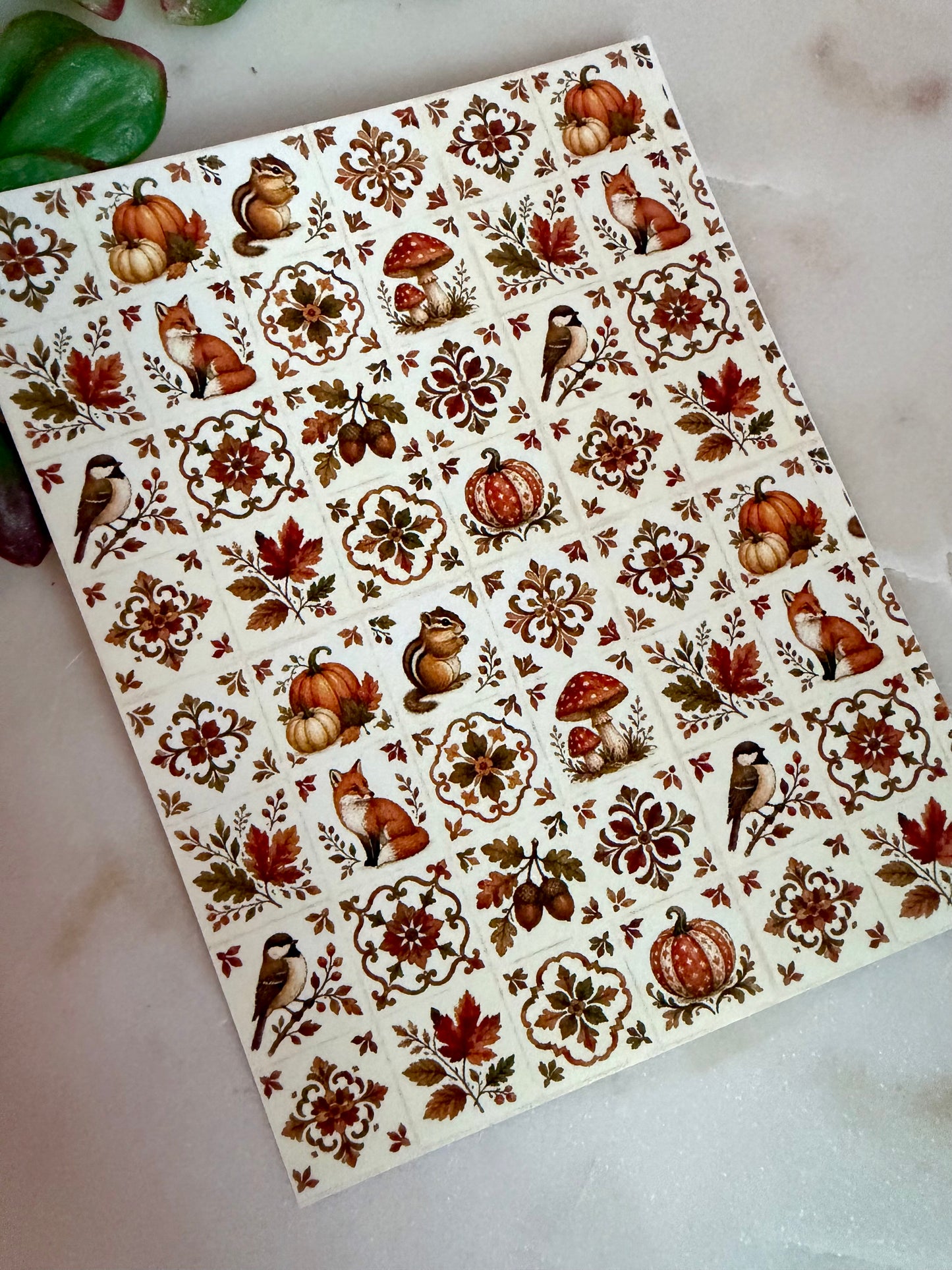 Autumn Tile Transfer Paper