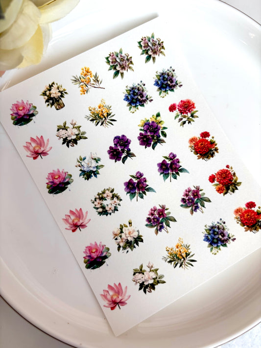 Floral Bunches Charm Paper