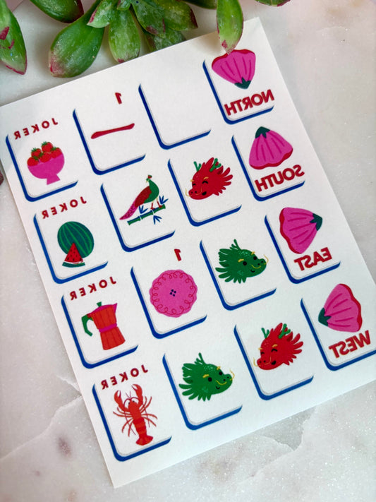 Mah Jong Transfer Paper & Cutter Options