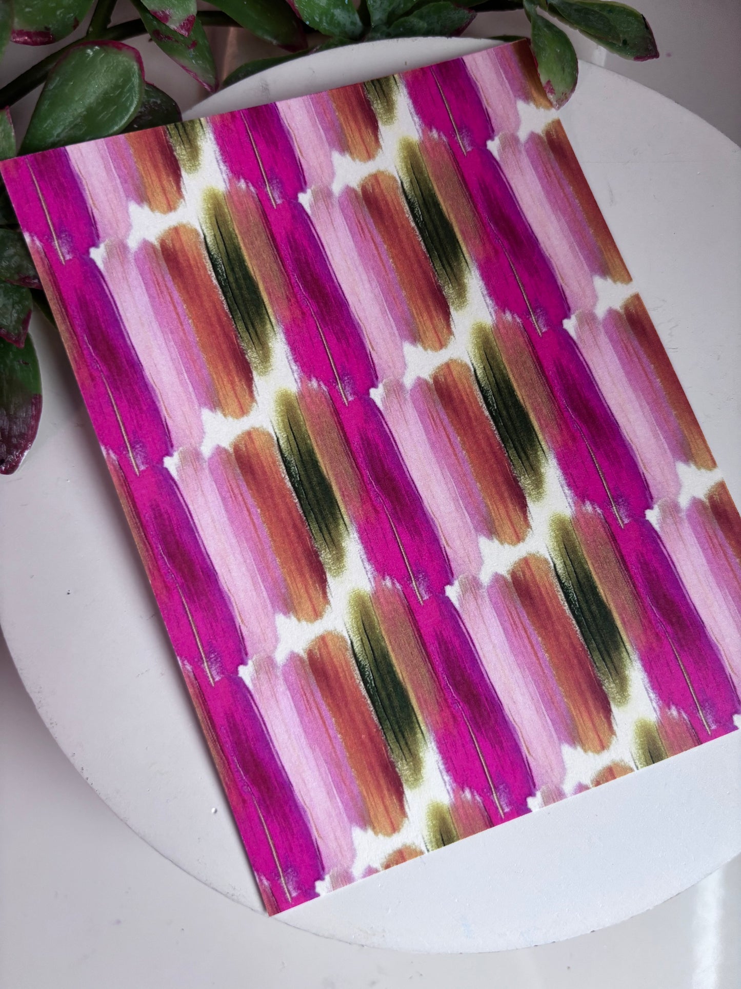 Peony Brushstroke Transfer Paper