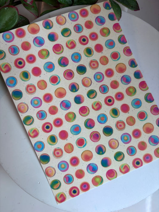 Multi Circles Watercolor Transfer Paper