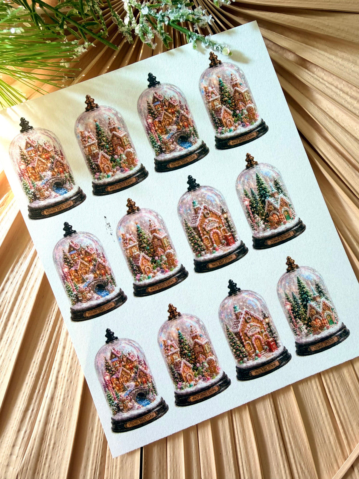 Magical Gingerbread Cloche Transfer Papers