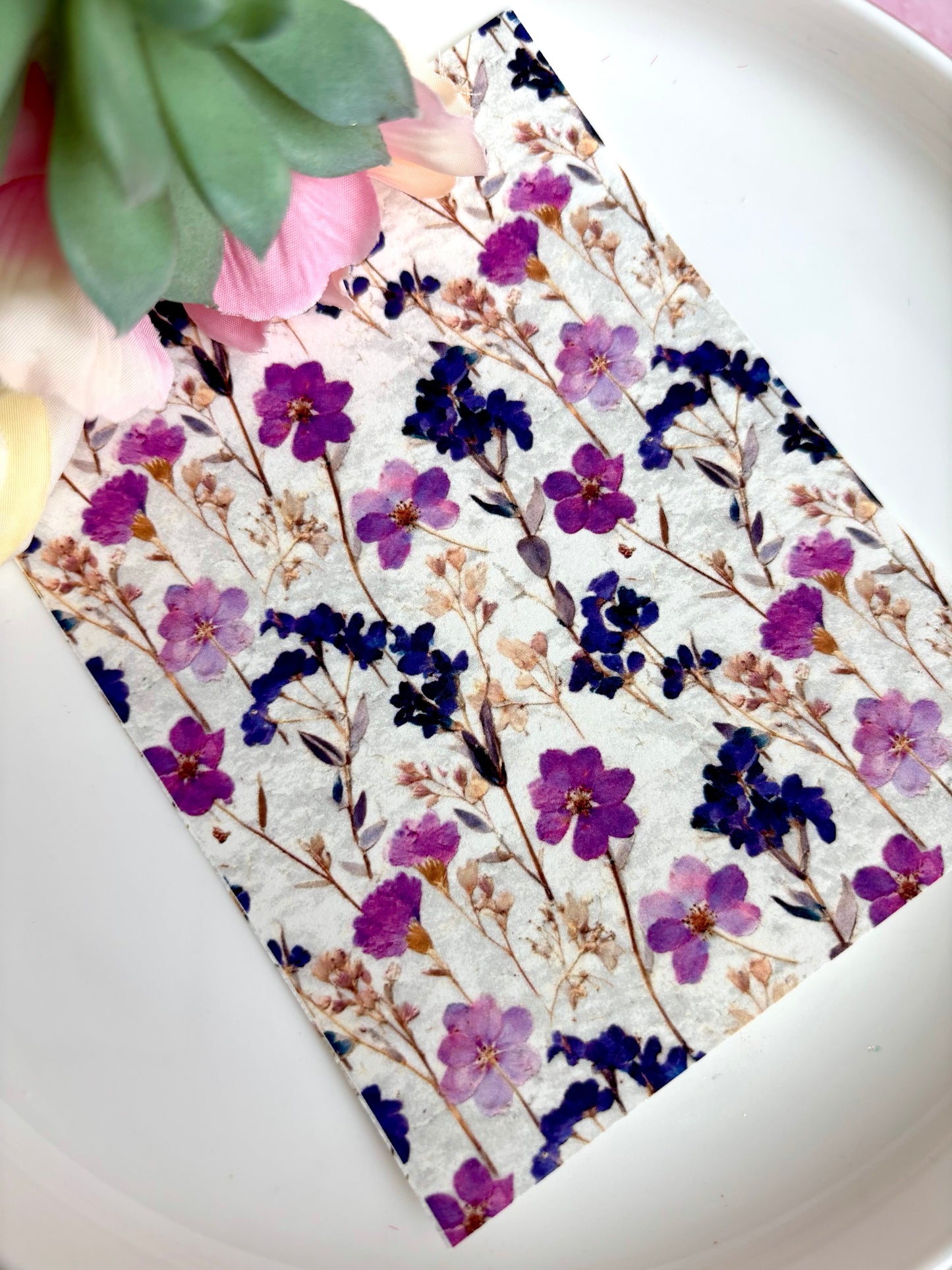 Pressed Flower D Transfer Paper