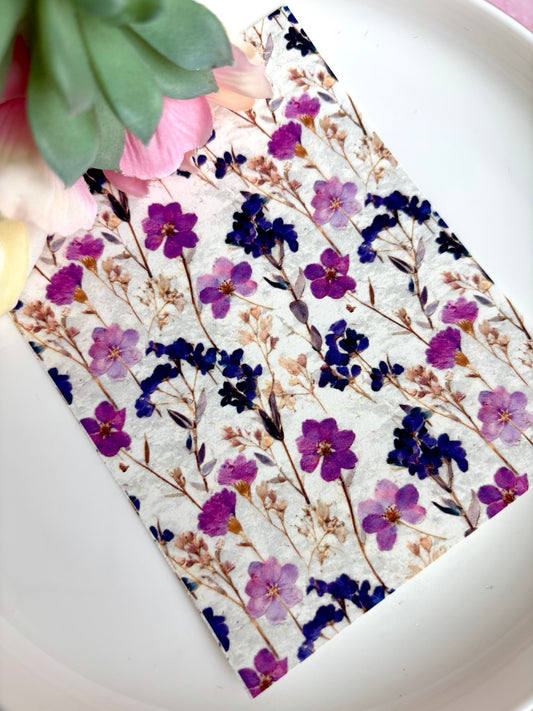 Pressed Flower D Transfer Paper