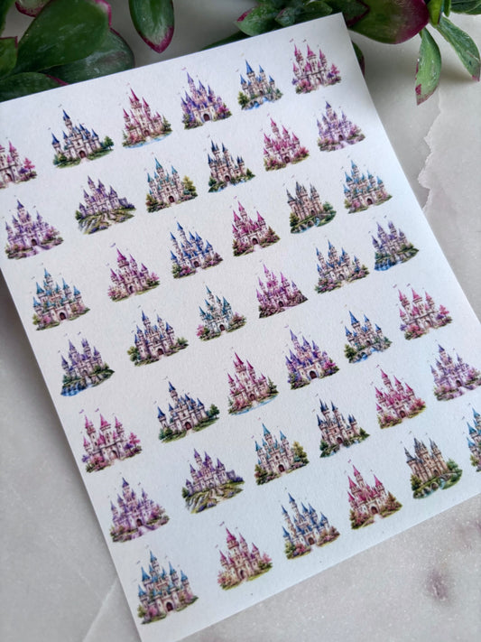 Princess Castle Charm Transfer Paper