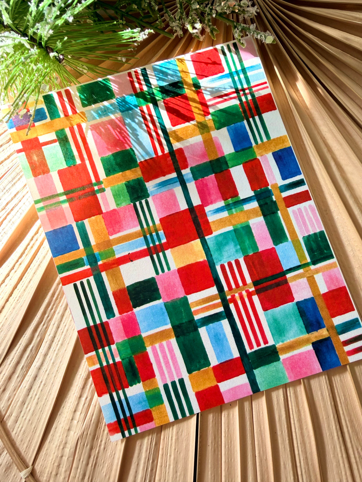 Colorful Plaid Transfer Paper