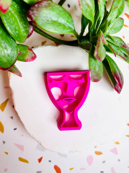 Lovely Lady Face Vase Cutter
