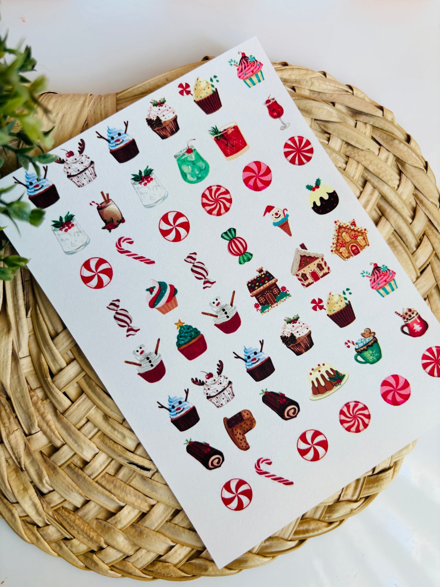 Xmas Sweetie Charms Transfer Paper