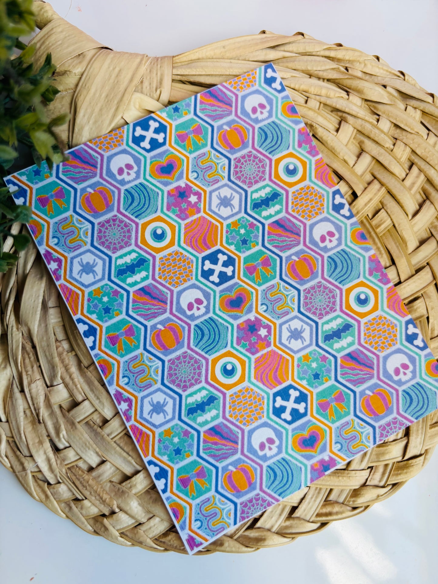 Halloween Hexagon Transfer Paper