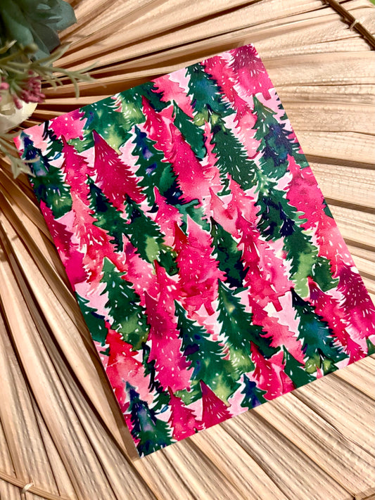 Pink Trees Transfer Paper