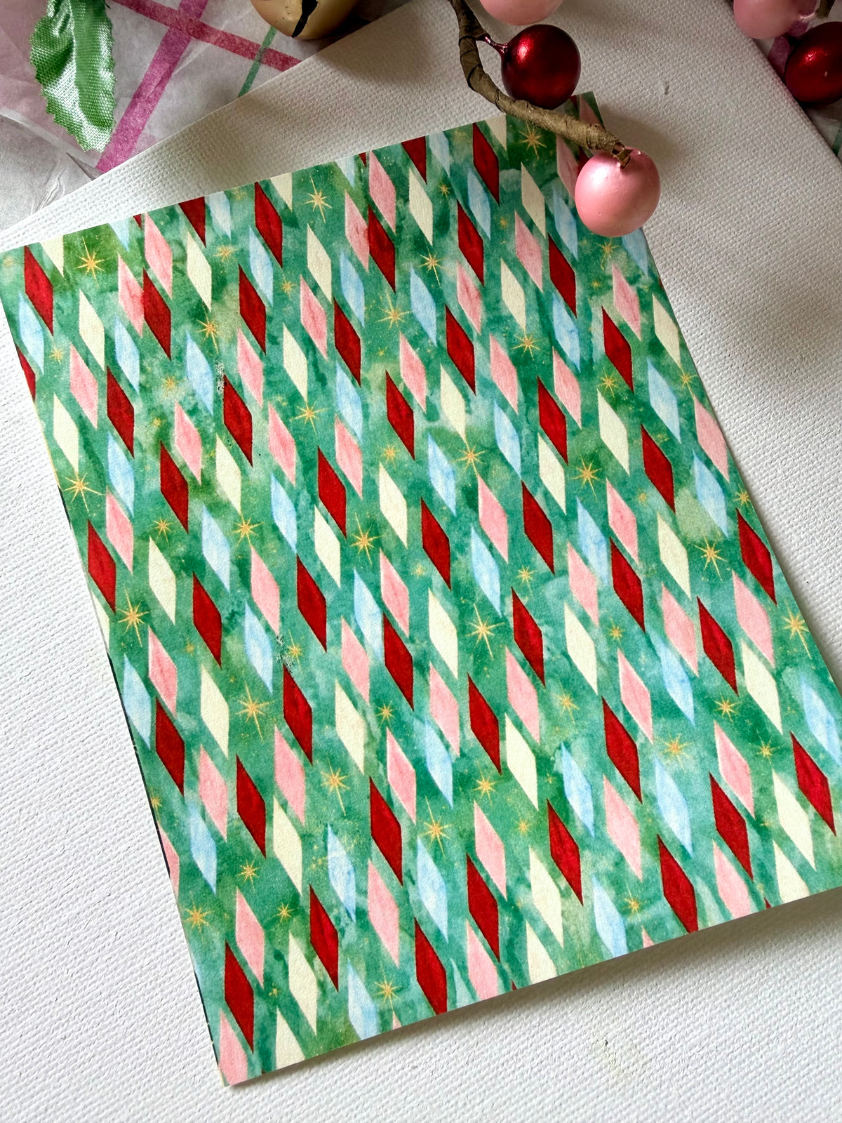 Mid Century Diamond Transfer Papers