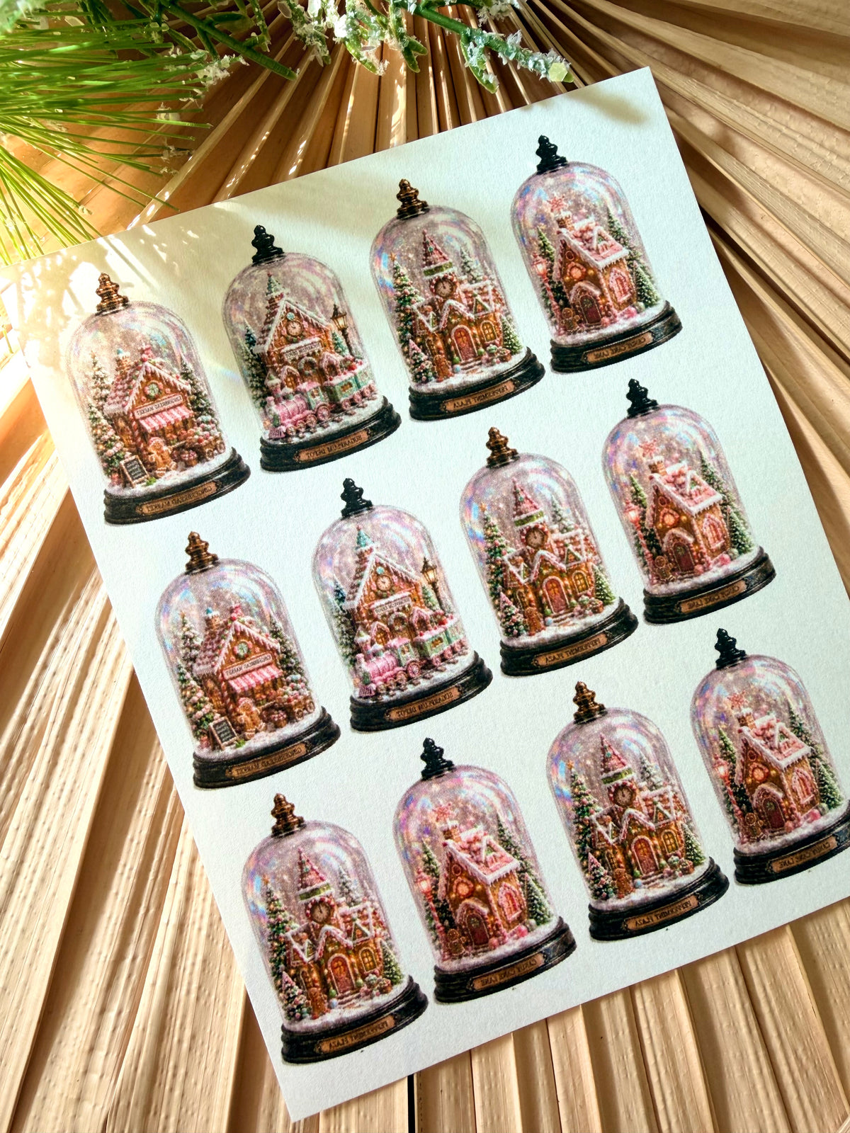 Magical Gingerbread Cloche Transfer Papers