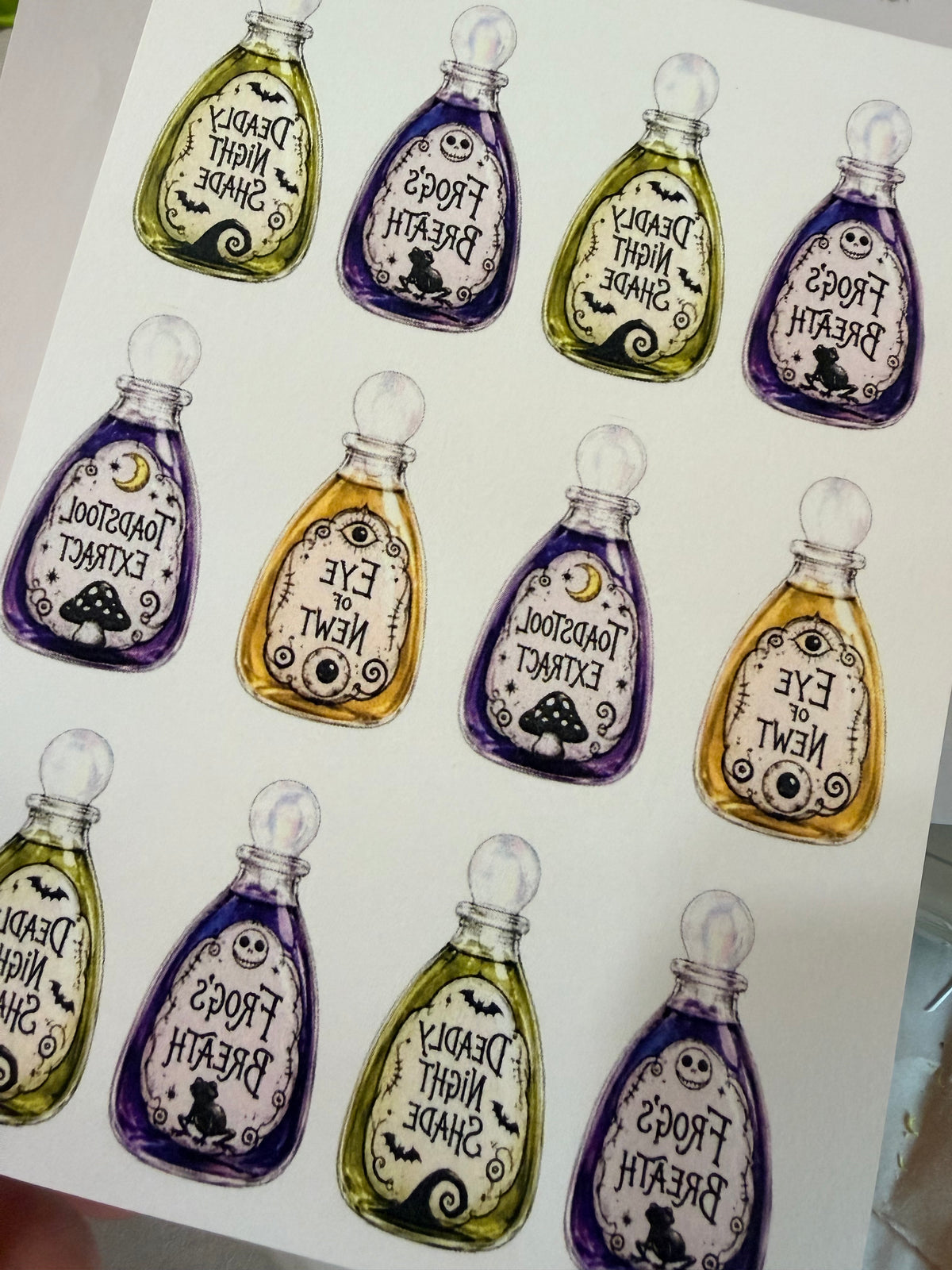 Sally’s Apothecary Transfers & Cutter