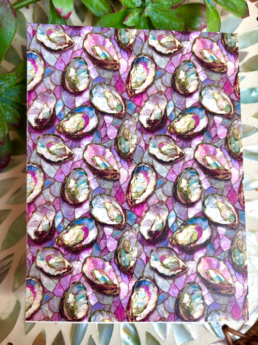 Stained Glass Oyster Transfer Paper