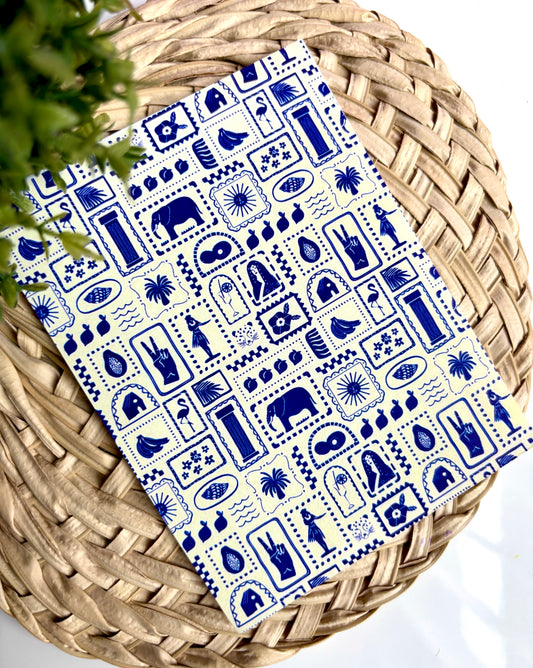 Navy Hula Transfer Paper