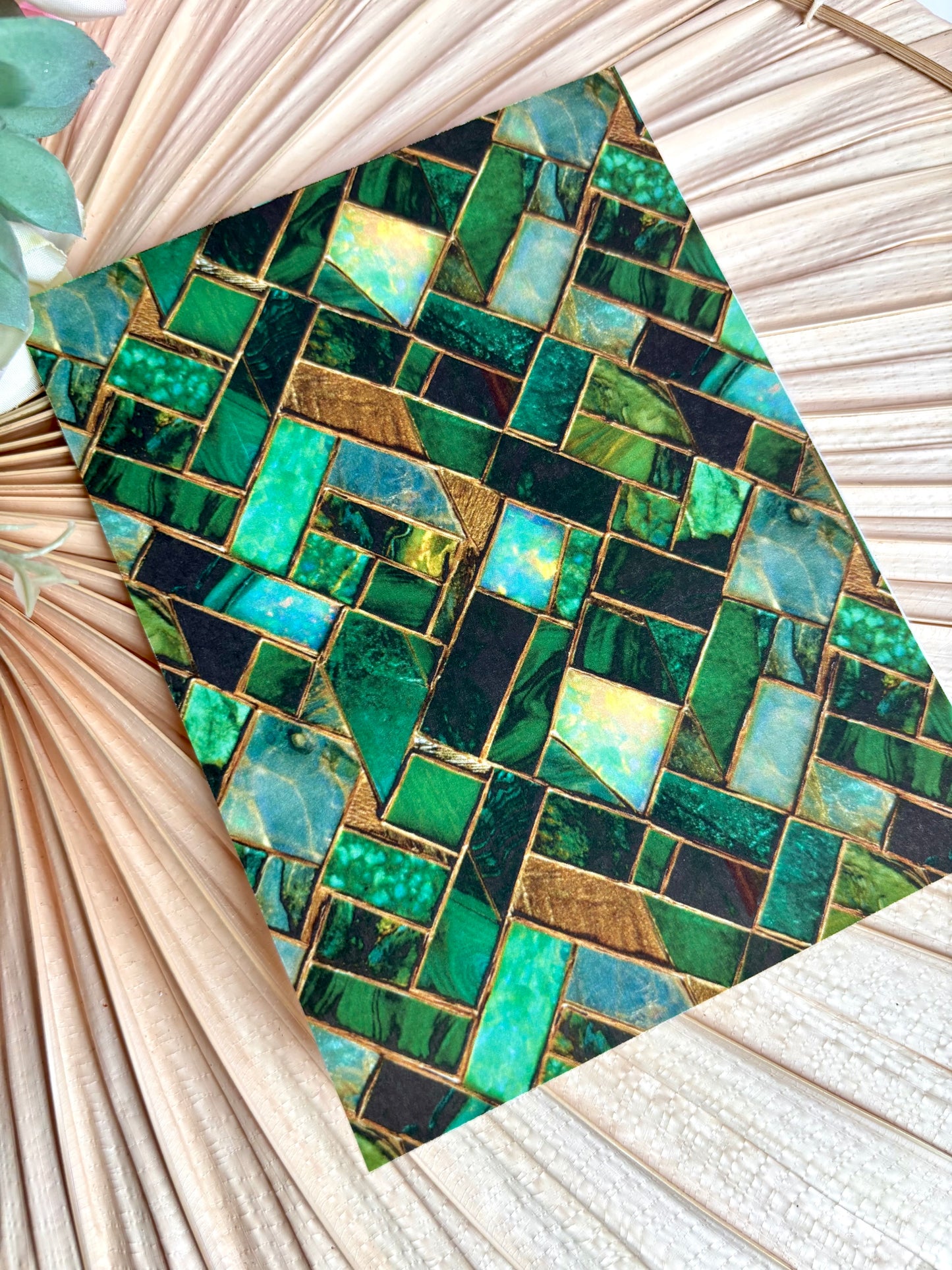 Emerald Rectangle Transfer Paper