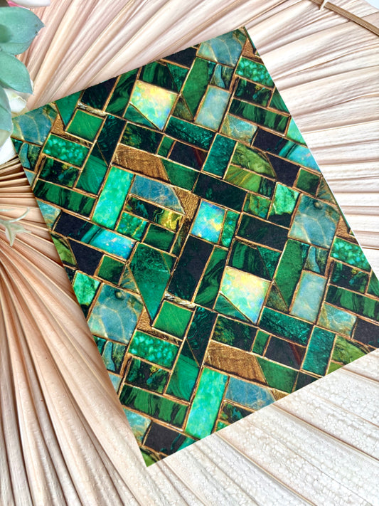 Emerald Rectangle Transfer Paper