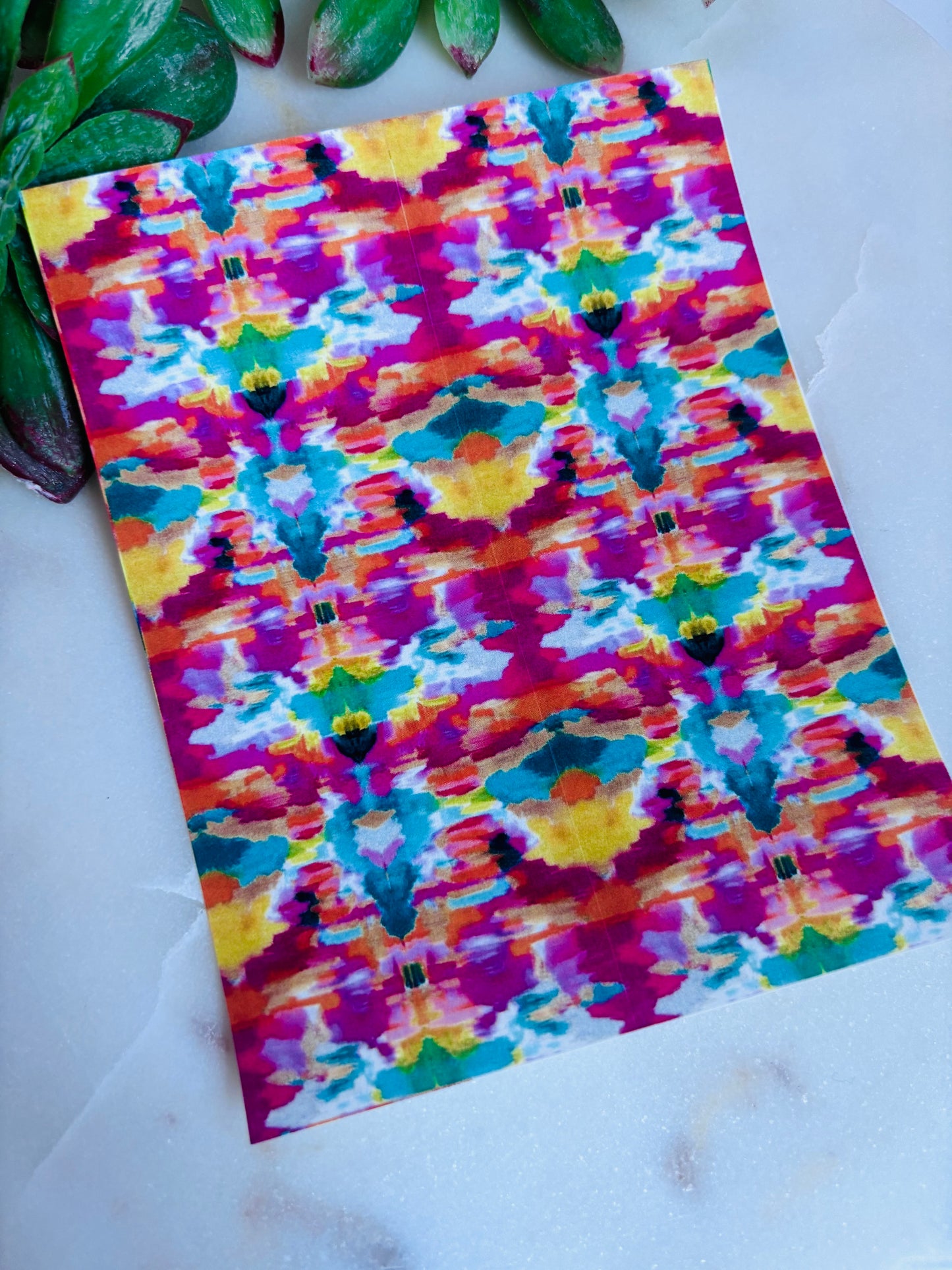 Vibrant Kaleidoscope Transfer Paper