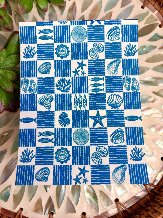Coastal Check Transfer Paper