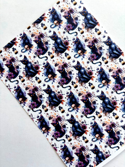Halloween Kitty Transfer Paper