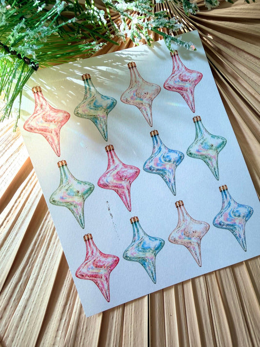 MCM Ornament Transfers & Fitted Cutter